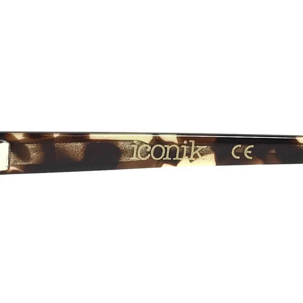 Iconik Eyeglasses Frames Suzy C01 Green Tortoise Rectangular Full Rim 53-16-135
